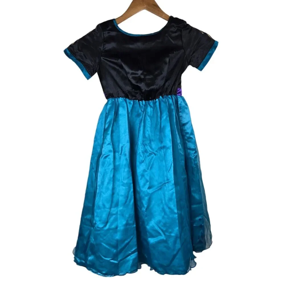 Disney Frozen 2 II Queen Anna Dress and Cape Childs Halloween Costume Size 5 / 6
